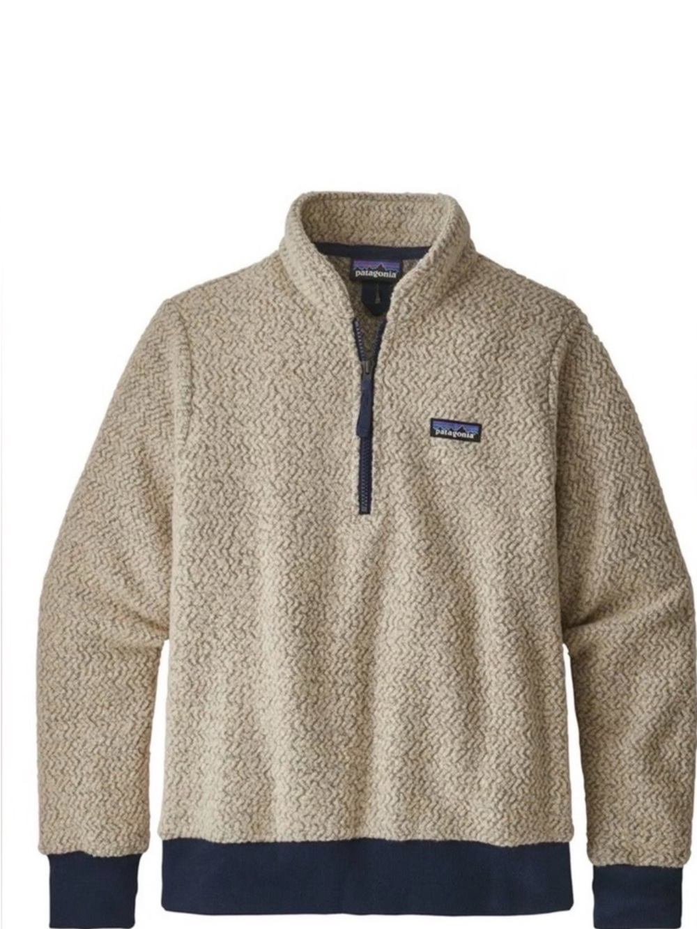 NEW Patagonia Woolyester Women’s Quarter Zip Sweater Beige XS